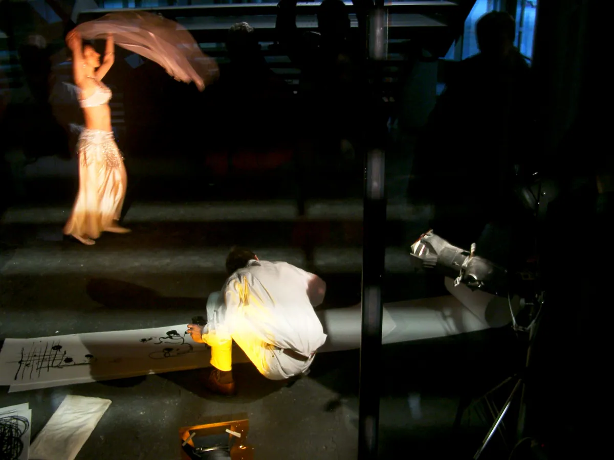 Arbeit aus der Performance „Frühlingstanz“ von Andre Willi, Bild 1 von 1