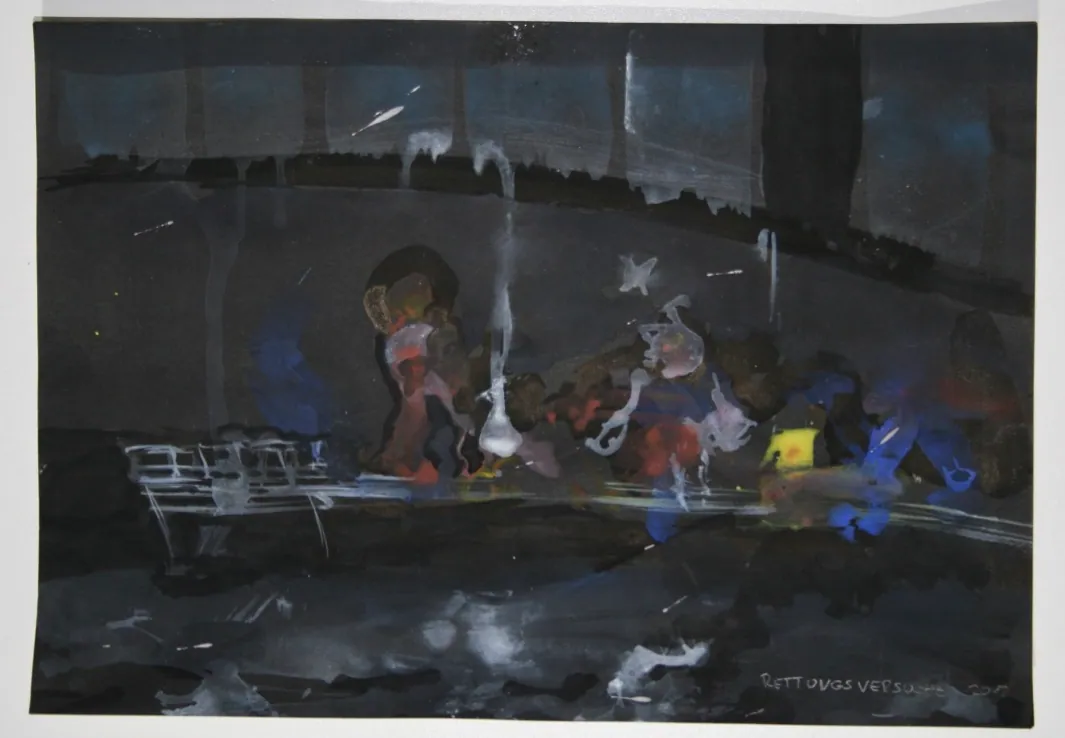 Arbeit aus der Werkgruppe „Boote“ von Andre Willi, Bild 1 von 1