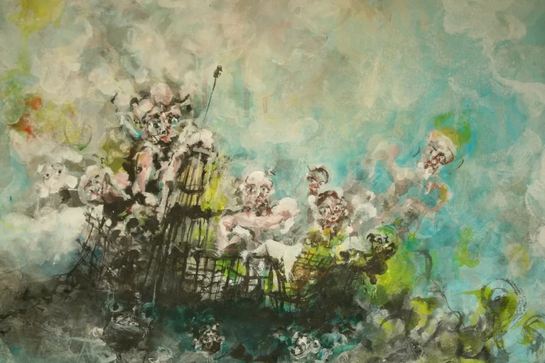 Arbeit aus der Werkgruppe „Lamentate (Klage)“ von Andre Willi, Bild 1 von 1
