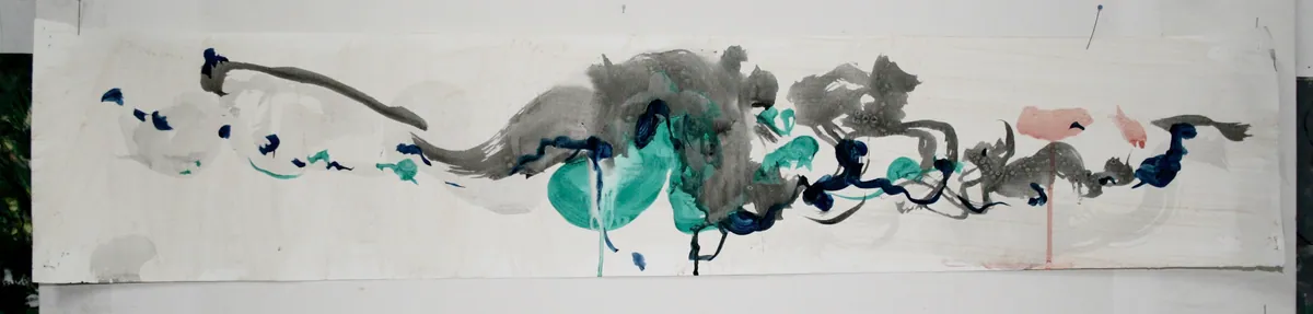 Ausschnitt, aus der Performance „Aufgehende Sonne“ von Andre Willi