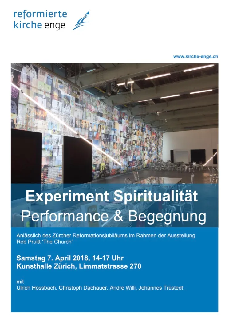 Arbeit aus der Performance „Experiment Spiritualität“ von Andre Willi, Bild 2 von 5