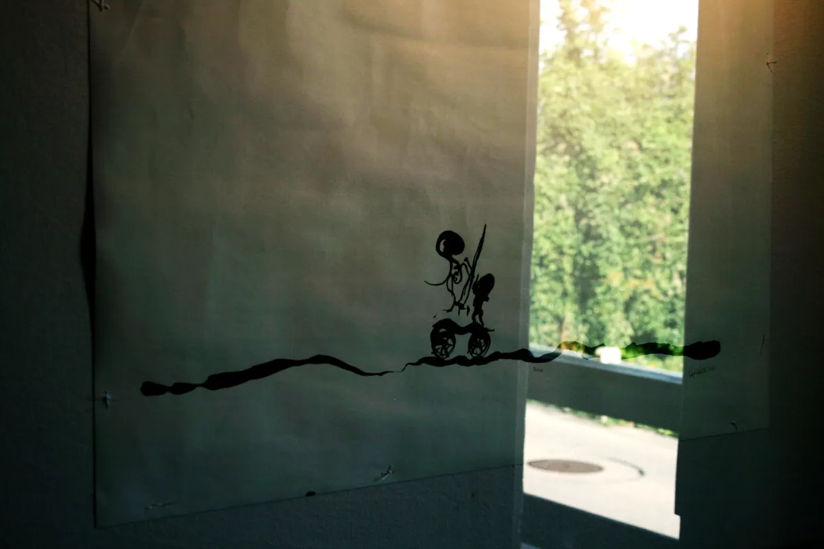 Reisen, aus der Performance „Lichtern“ von Andre Willi