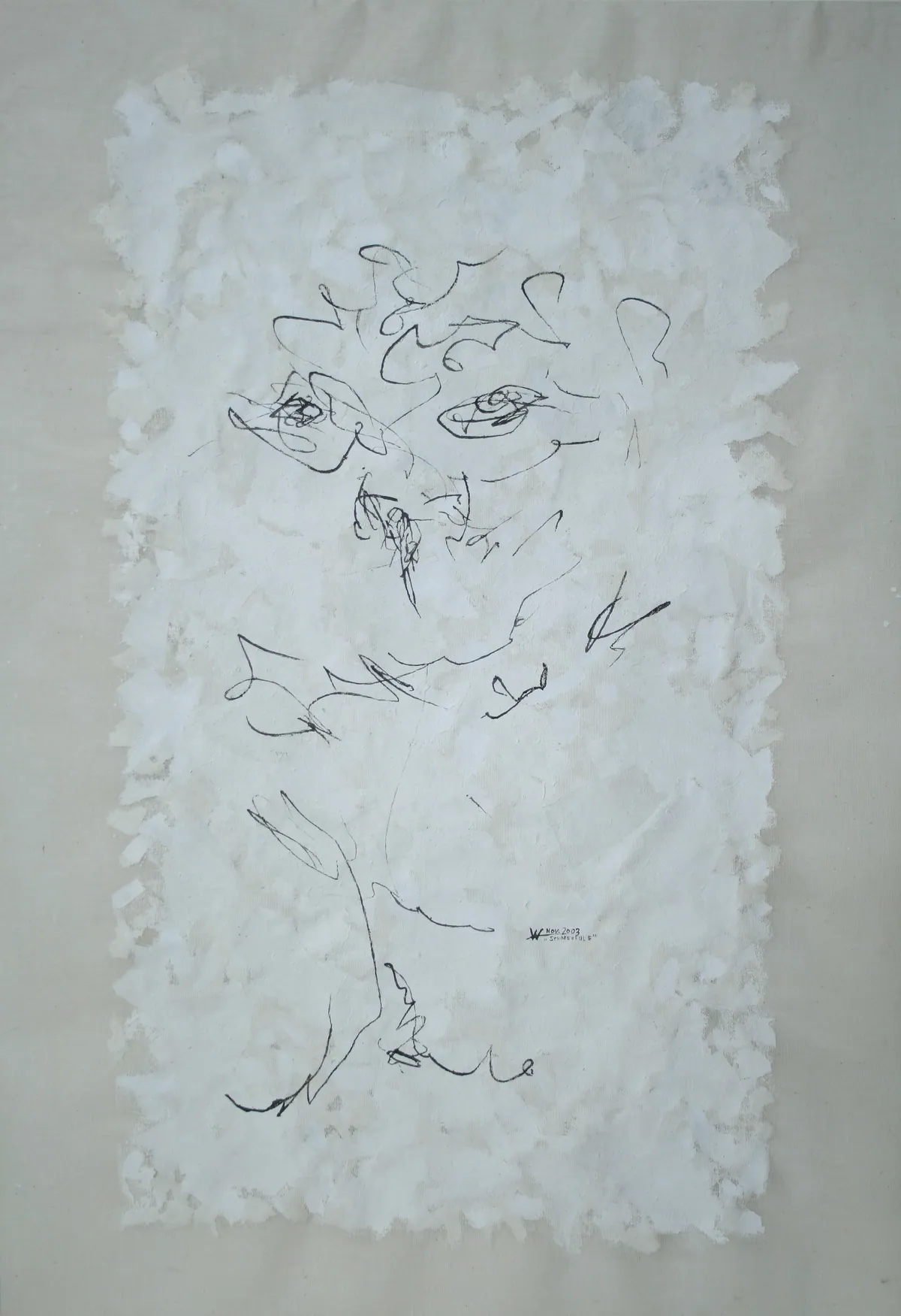 Unsetzung, aus der Installation „Schneeeulen“ von Andre Willi